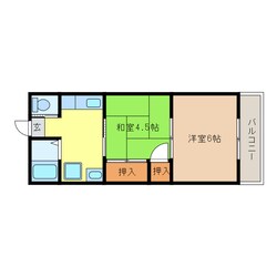 第２コーポ分地の物件間取画像